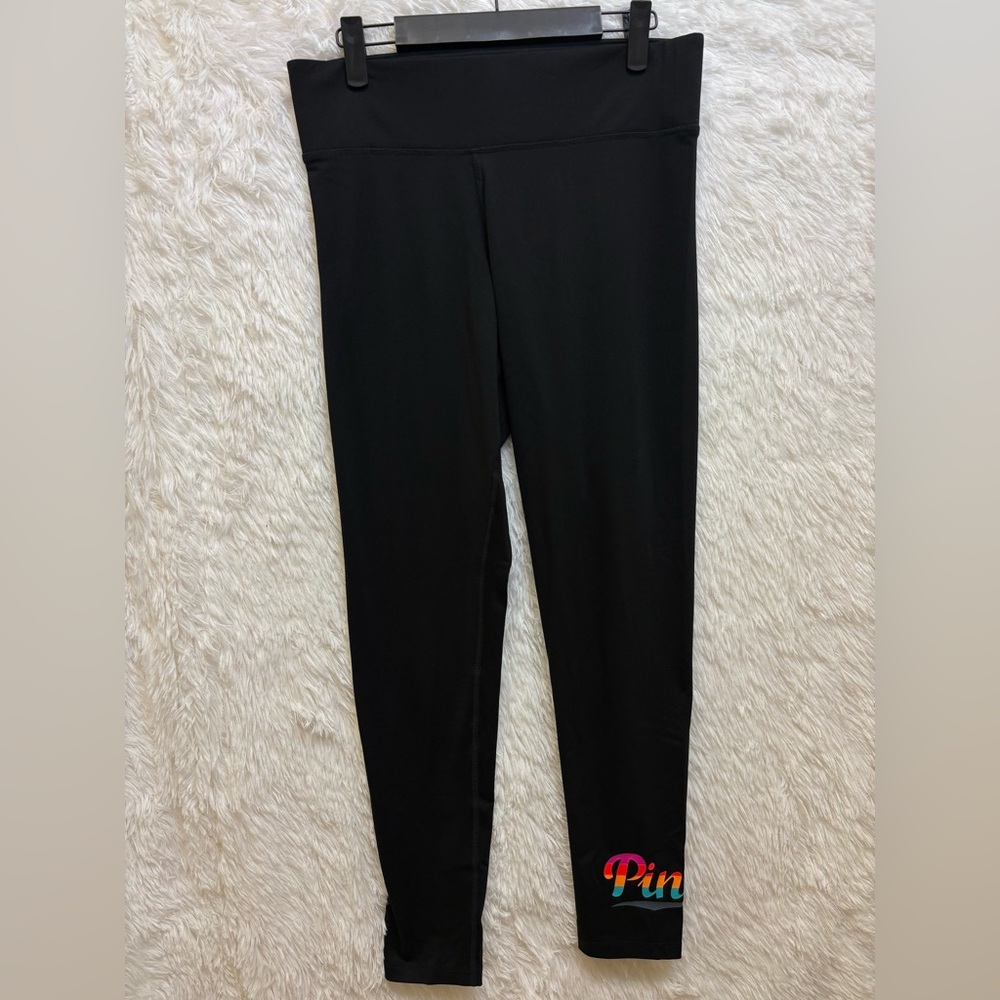 PINK Victoria’s Secret Ultimate Rainbow Logo| High-Rise Leggings | Size Medium